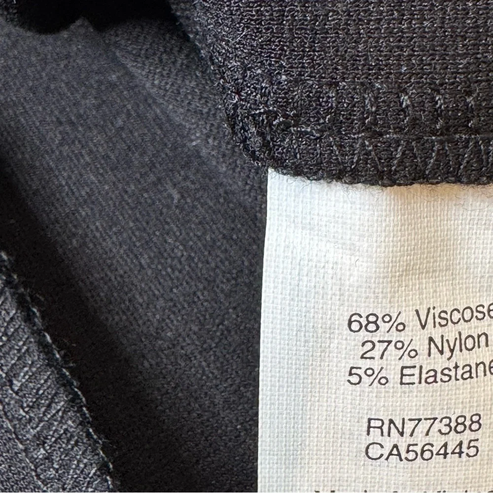 J.CREW Dress Long Sleeve Zip-Up Ponte Sheath Black size L - Picture 7 of 7